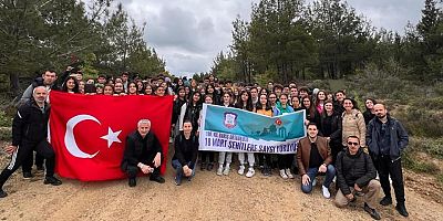 Öğrencilerden ‘57. Alay Şehitlere Saygı Yürüyüşü’