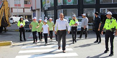 “Önce Yaya” Uygulaması Yapıldı