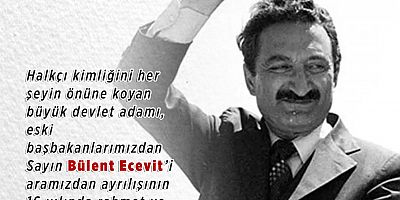 Özacar’dan Ecevit’i Anma Mesajı