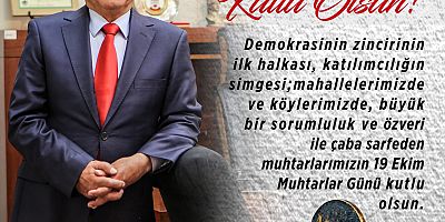 Özacar’dan Muhtarlar Günü Mesajı