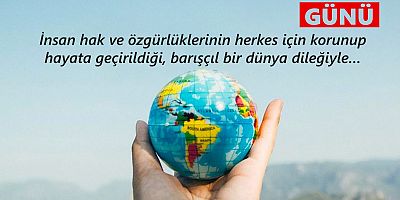 Özacar’ın Dünya İnsan Hakları Günü Mesajı