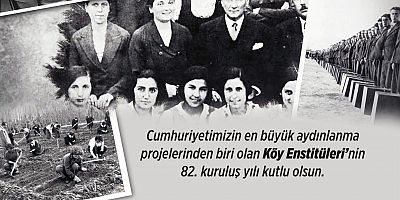 Özacar’ın Köy Enstitüleri’nin Yıldönümü Mesajı