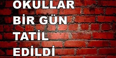 Pazartesi Okullar Tatil!