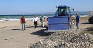 Plaj Temizleme Makinası İle Sahiller Temizlendi
