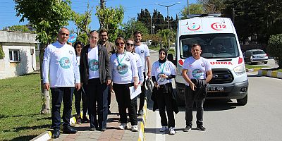 Sağlıklı Yaşam İçin Yürüyüş Yapıldı