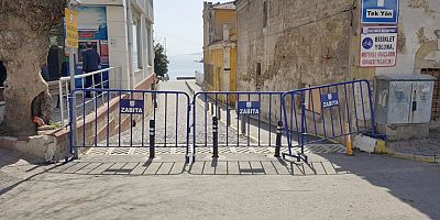 Sahil Bariyerlerle Kapatıldı