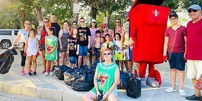 Saros’u Kirletenlerin Çöplerini Topladılar