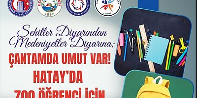 ‘Şehitler Diyarından Medeniyetler Diyarına; Çantamda Umut Var!’