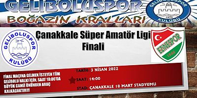 Süper Amatörde Final Pazar Günü