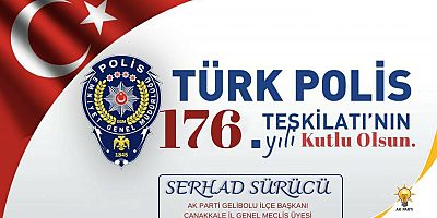 Sürücü’nün Polis Haftası Mesajı