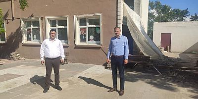 Sürücü, Okullardaki Tadilat Çalışmalarını İnceledi