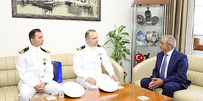 TCG Kumkale Gemisi Komutanından Başkan Özacar’a Ziyaret