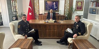 TCG Nusret Gemisi Ekibinden Kaymakam Abacı'ya Ziyaret