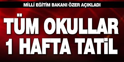 Tüm Türkiye’de Eğitim Öğretime Ara Verildi!