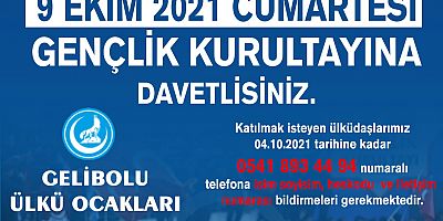 Ülkü Ocakları Gençlik Kurultayına Gidiyor