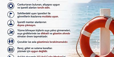 Valilikten Güvenli Yüzme Uyarısı