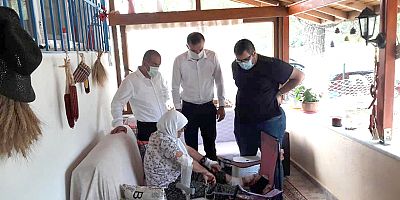 Yangında Yaralanan Vatandaşa Ziyaret