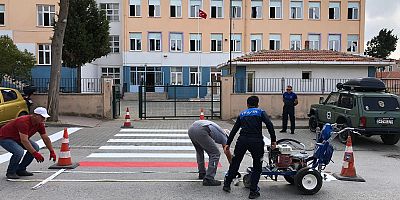 Yaya Geçit Çizgileri Yenilendi