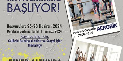 Yoga ve Aerobik Kursları Başlıyor