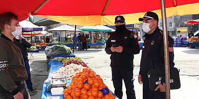 Zabıtadan Pazarda HES Kodu Denetimi