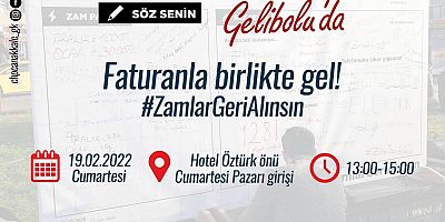 Zam Duvarı Gelibolu’da!