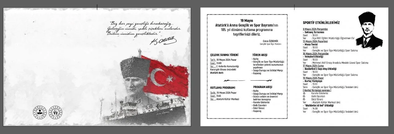 19 Mayıs Kutlama Programı Belli Oldu