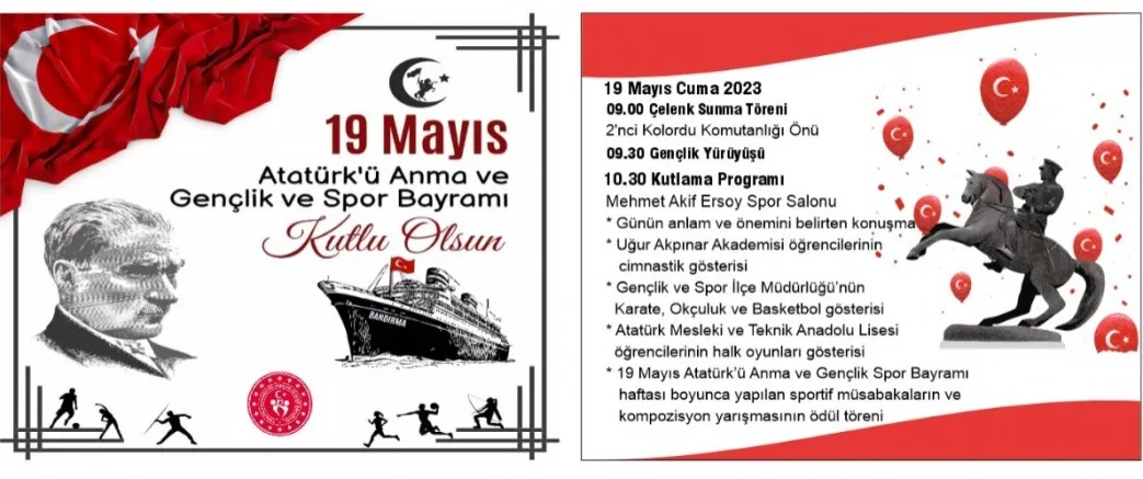 19 Mayıs Programı Belli Oldu