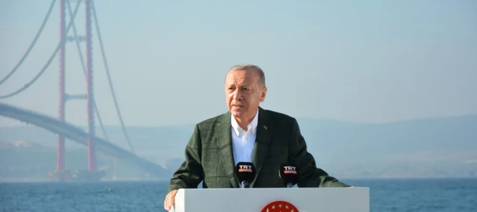 1915 Çanakkale Köprüsü Son Tabliye Montajı Cumhurbaşkanı Erdoğan’ın Katılımıyla Gerçekleşti