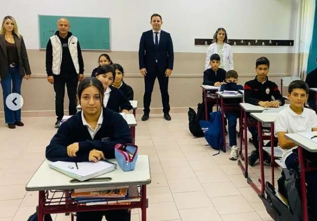 Müdür Aydın’dan Hakimiyet-i Milliye Ortaokulu’na Ziyaret