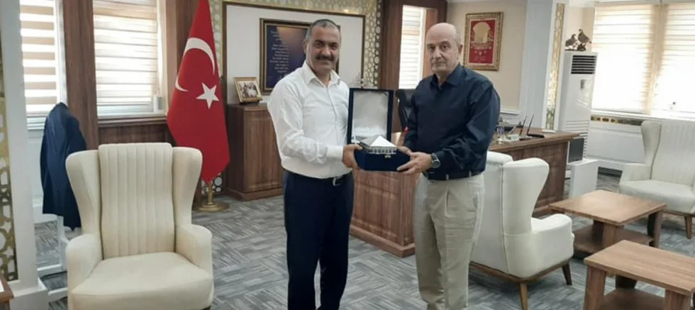 Aksakallı’dan Kaymakam Kılınçkaya’ya Veda Ziyareti