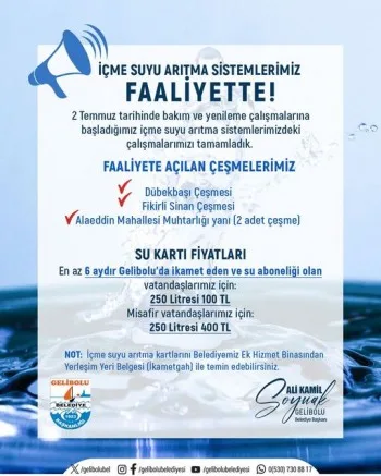 Arıtma Sistemleri Yenilendi ve Su Kartı Fiyatları Düştü!
