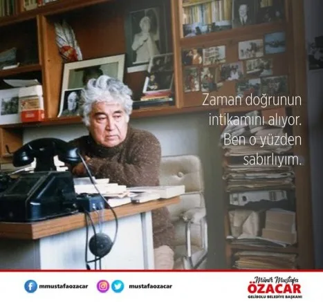 Başkan Özacar’dan Aziz Nesin’i Anma Mesajı