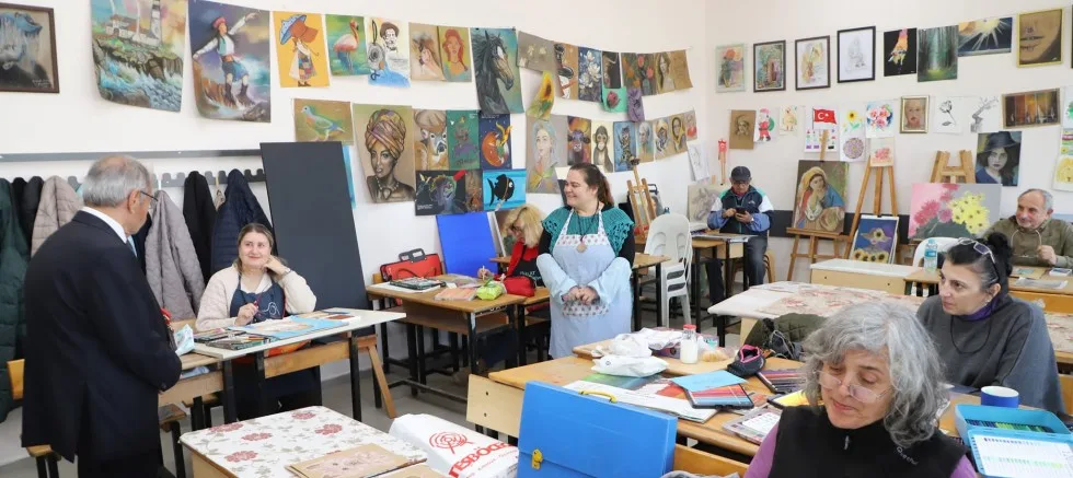 Başkan Özacar’dan Halk Eğitim Merkezi’ne Ziyaret