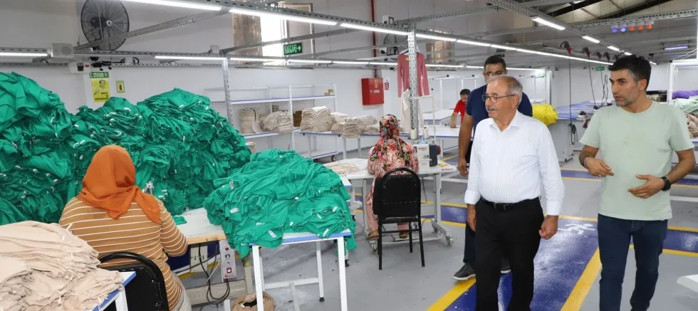 Başkan Özacar’dan Tekstil Atölyelerine Ziyaret