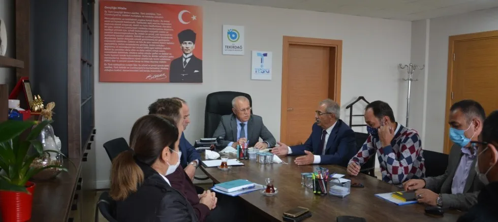 Başkan Özacar, TESKİ İle Değerlendirme Toplantısı Yaptı