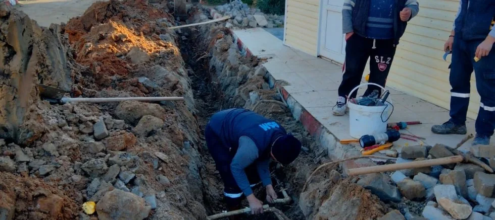Belediyeden Eğritaş’ta Su Hattı Çalışmaları