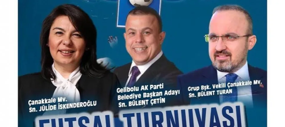 BÜLENT TURAN VE JÜLİDE İSKENDEROĞLU  SEÇİM BÜROSU AÇILIŞI İÇİN  GELİBOLU’YA GELECEK