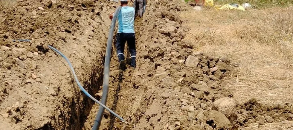 Çamlık Mevkiine Yeni Su Hatları Çekiliyor