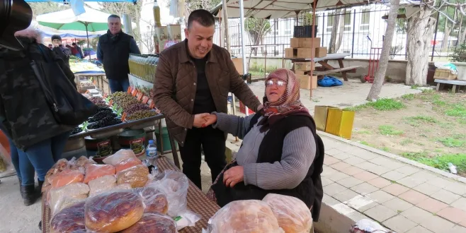 Çetin Pazar Esnafını  Ziyaret Etti