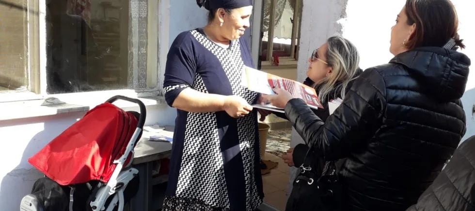CHP İLÇE KADIN KOLLARI  ZİYARETLERİNİ SÜRDÜRÜYOR