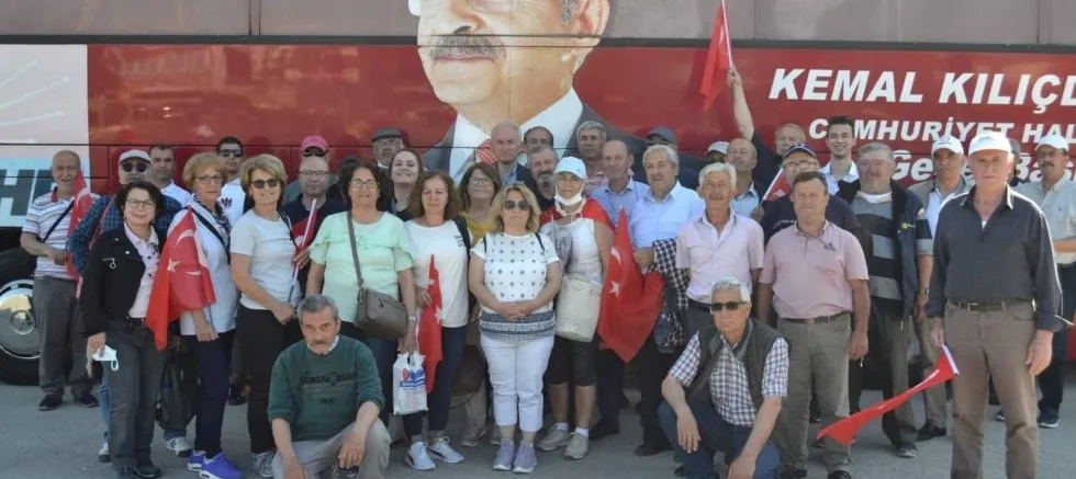 CHP İlçe Teşkilatı Milletin Sesi Mitingine Katıldı