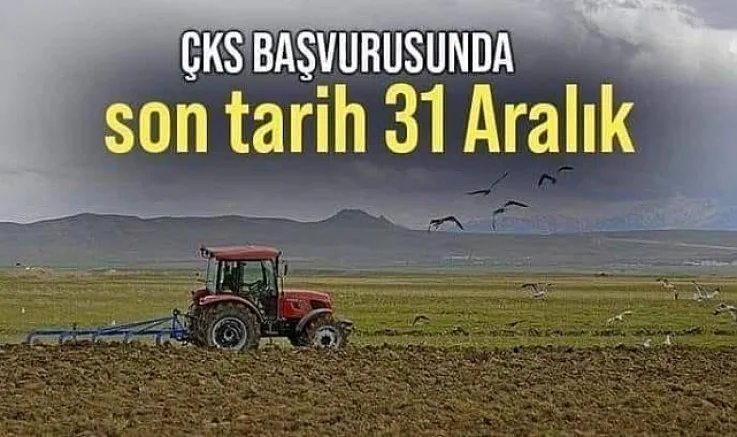 ÇKS Başvuruları İçin Son Gün 31 Aralık!