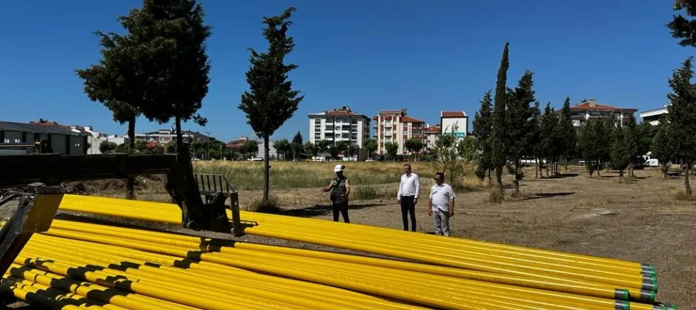 Doğalgaz Borularının İlçemize Sevkiyatı Başladı