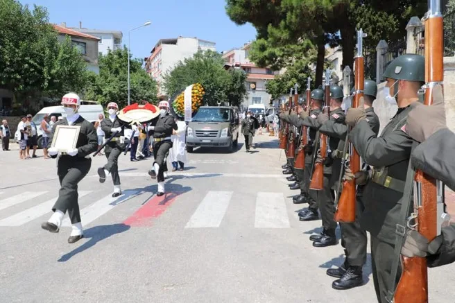 Emekli Astsubay Cin, Son Yolculuğuna Uğurlandı