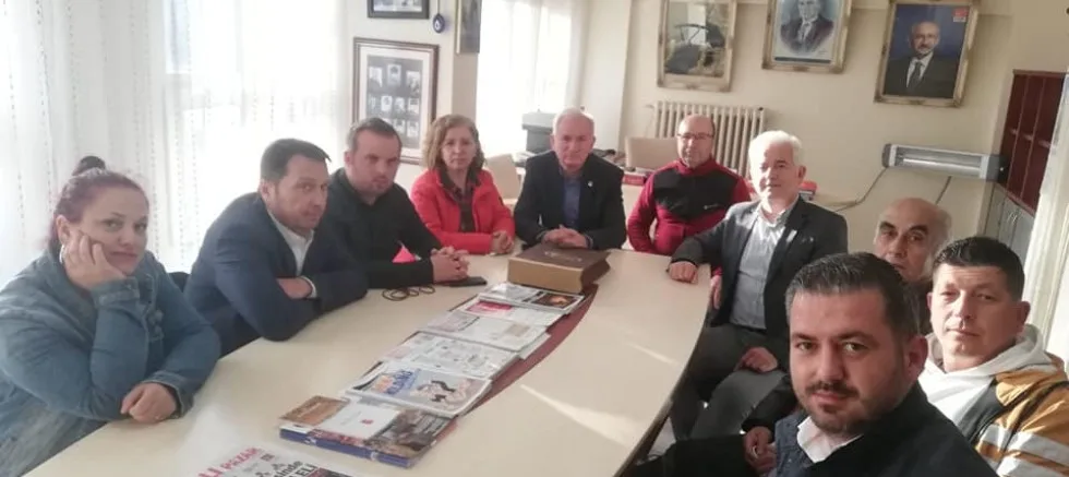Güneşhan’dan CHP İlçe Başkanlığı’na Ziyaret