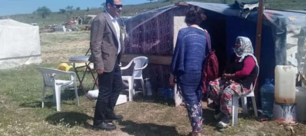 İlçe Sağlık Müdürlüğünden Roman Vatandaşlara Ziyaret