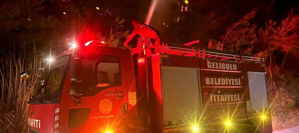 İtfaiye Ekipleri Yangın Söndürme Çalışmalarına Destek Verdi