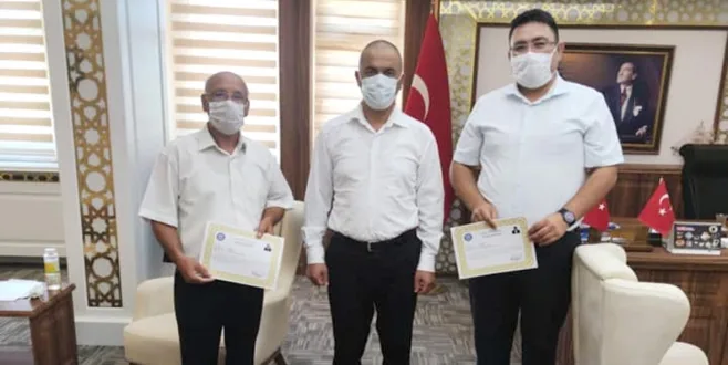 Karaca ve Can, Başarı Belgesi ile Ödüllendirildi