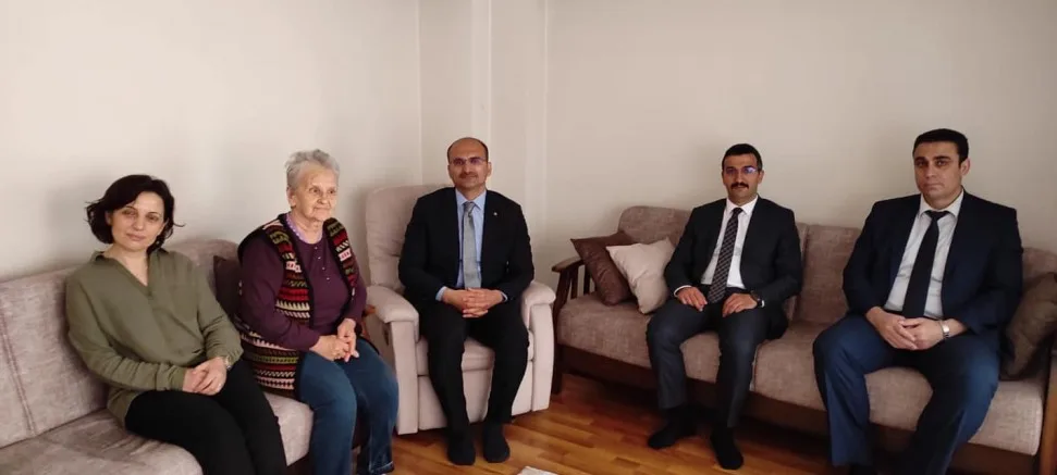 Kaymakam Abacı’dan Kıbrıs Gazisi Çalışkan’a Ziyaret