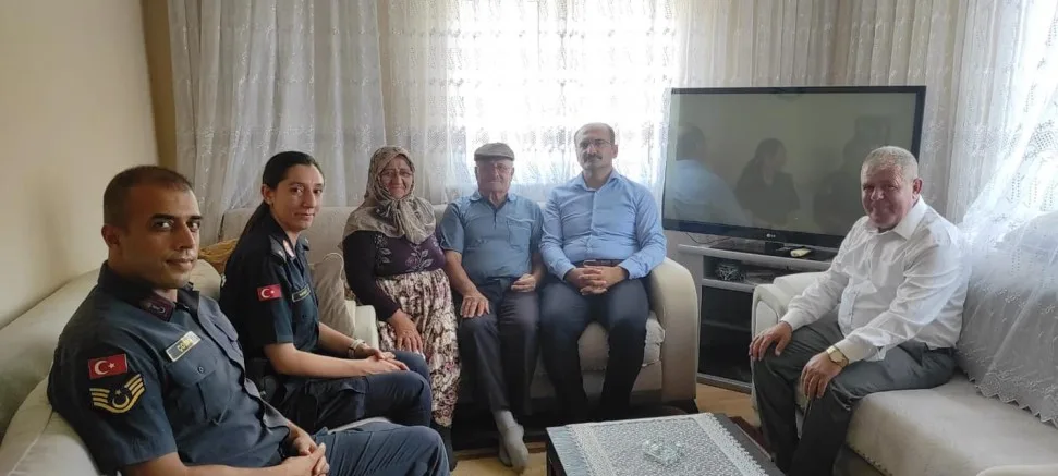 Kaymakam Abacı’dan Kıbrıs Gazisi Katırcı’ya Ziyaret